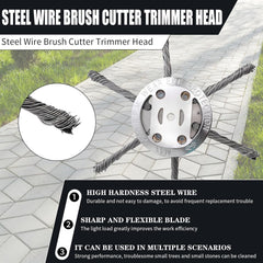 ✨Last Day Promotion 50% OFF✨6 inch Steel Wire Brush Cutter Trimmer Head