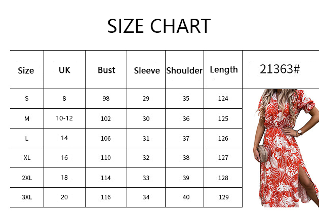 🌸2024 New Plus Size Elegant V-Neck Floral High Waist Split Dress