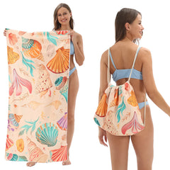 🔥Hot Sale 51% OFF🔥🏖️ 2-in-1 Organic Cotton Towel Bag