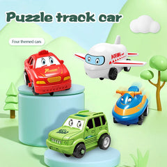 🚀Children's Educational Puzzle Track Car Play Set🚗