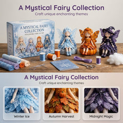 🌸LAST DAY SPECIAL PRICE!!🌸 Flower Fairies Patchwork DIY Kit 🧚♀️4 Whimsical Fairy Dolls Sewing Kit