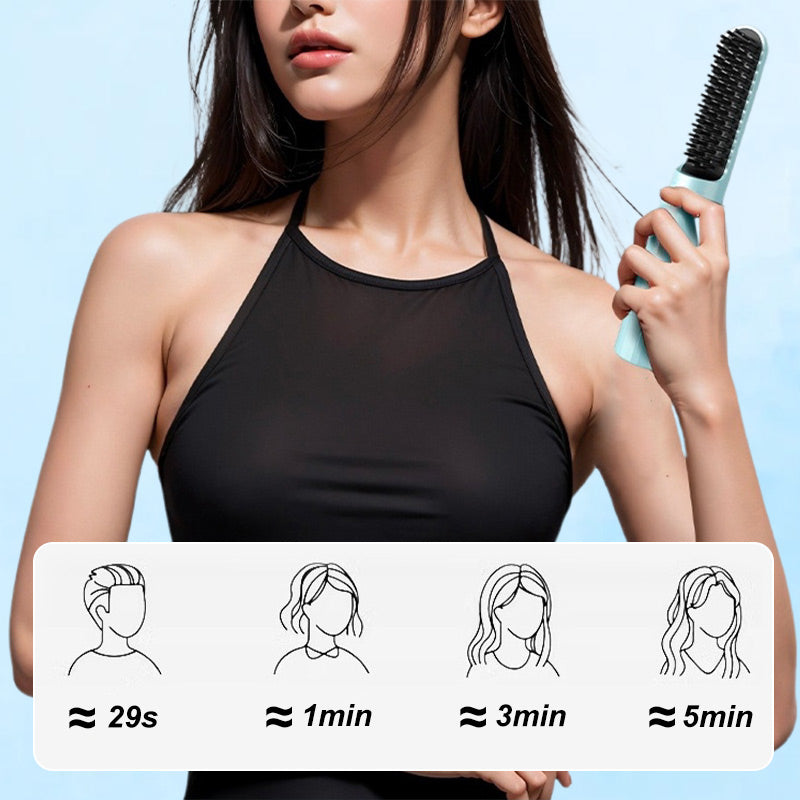 💖LIMITED SALE - ONLY £13.99 TODAY!!💖2-in-1 Rechargeable Long-lasting Straightening Comb