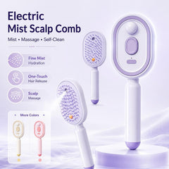 🔥LAST DAY SALE ONLY £14.99!!🔥ProGlide™🇬🇧 Scalp Massager Comb 💆♀️ – Self-Cleaning 🧼, Tangle-Free ✂️ & Frizz-Control Hair Brush with Soothing Mist Spray 💨✨ | Perfect for Dry, Brittle Hair 💧🌟