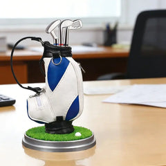 ⛳Golf Pen Holder + 3-Pen Set🏌️♂️Elevate Your Office Desk – A Hole-in-One for Style & Function