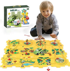 🚀Children's Educational Puzzle Track Car Play Set🚗