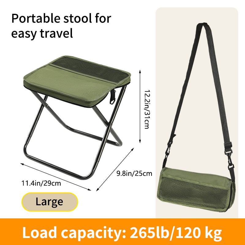 🔥49% OFF🔥Ultra-Light Folding Stool – Supports Up to 265 lbs