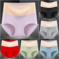 π(3pcs) Women's High Waisted 3A Grade Paclitaxel Antibacterial Panties