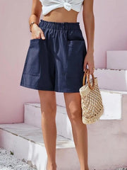 ✨Women's Summer High Waist Wide Leg Casual Shorts