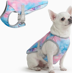 💥Last Day Special Sale 49% OFF👚Tie-Dye Dog Cooling Vest with SPF 50+ UV Protection - Evaporative Cool Summer Harness for Dogs, Breathable & Lightweight, Ideal for Walking & Outdoor Activities