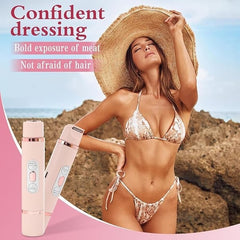 🎁Last Day Promotion 49% OFF🔥Akunbem🇬🇧 Rechargeable Women’s Trimmer ⚡ Dual Heads • IPX7 Waterproof • Painless Precision for Face, Bikini & Body 💧