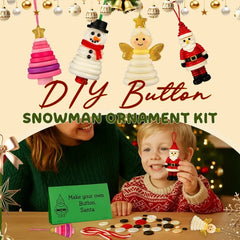⏰Last Day Surprise Price: £6.99!!✨DIY Button Ornament Kit🎅🎄