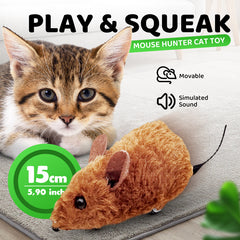 🐈Hot Sale 50% OFF💥Interactive Automatic Moving Mouse Toys with Squeaky Sound