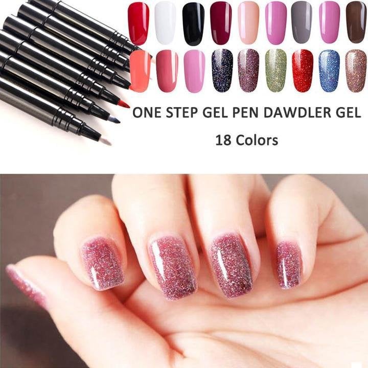 💅 Limited Time Buy 1 Get 1 Free✨One Step Nail Gel Pen🎨Free handheld mini UV nail lamp💡