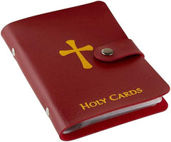 💥Last Day Special Sale 49% OFF👚✝️ Catholic Genuine Leather Holy Card Holder – Pocket Prayer Card Organizer with Snap Closure