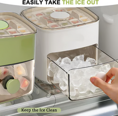 🎁Last Day Promotion 49% OFF🔥Essential for summer🥤🧊 Ice Cube Maker with Storage – 48 cubes at once, leak‑proof lid. Stackable, saves space. Includes ice scoop & tong.