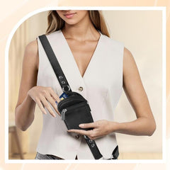 🔒 AH SecureCharge Crossbody | Anti-Snatch Lanyard + Mini Vault