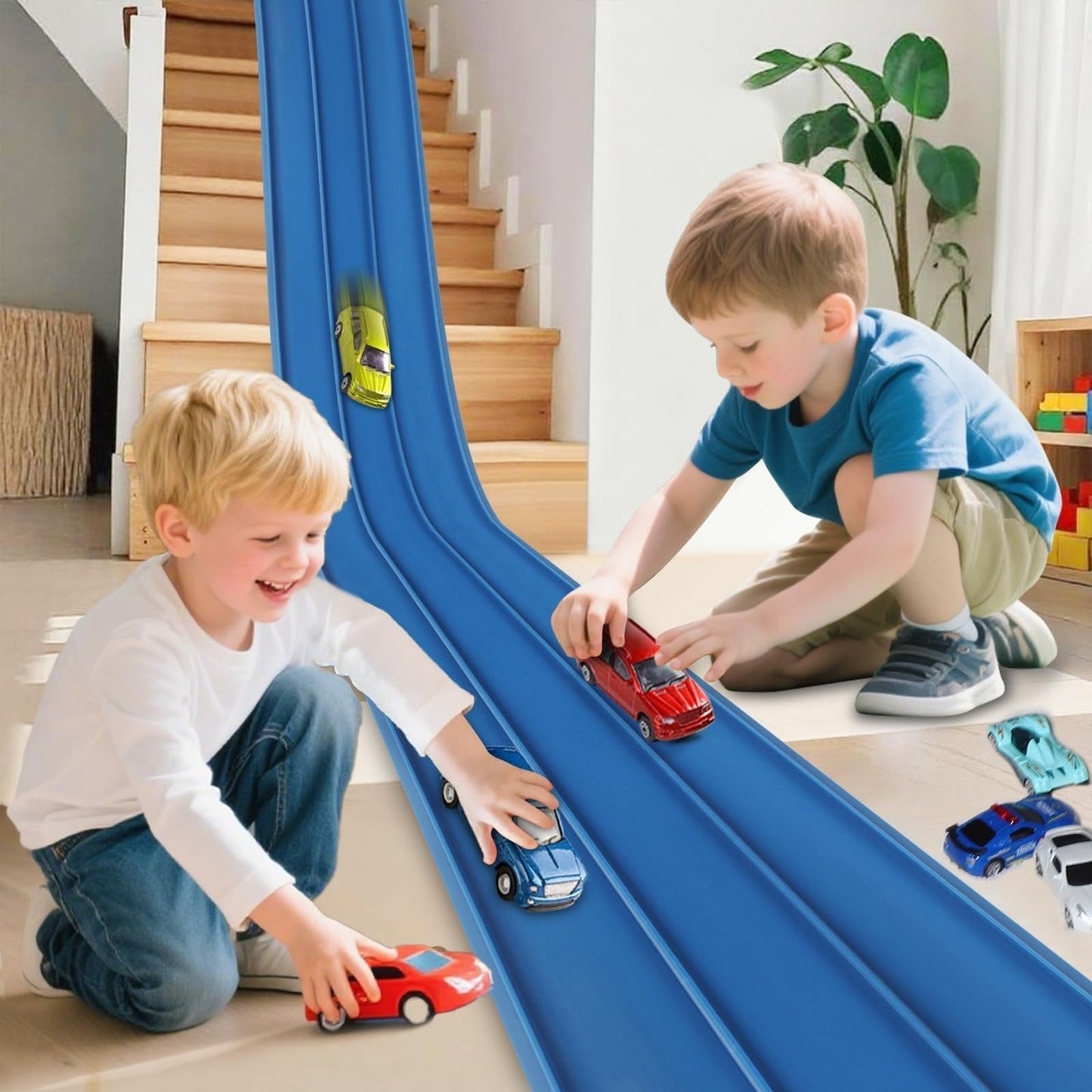 🎁Last Day Promotion 49% OFF🔥🏎️DIY Children's Alloy Car Suction Cup Race Track
