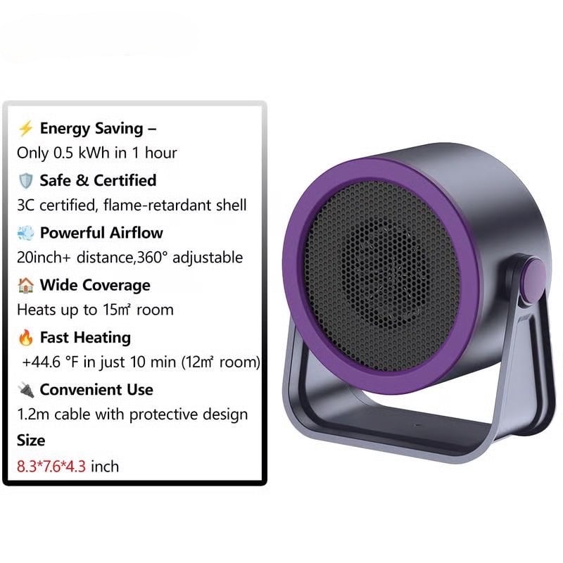 🎅LAST DAY SALE 50% OFF!!⚡❄️2026 Portable Instant-Heat Heater – Outdoor & Desktop Mini Radiator