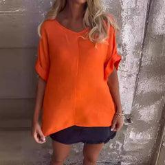 ❤️🔥Summer Hot Sale-60% Off😘Women's Loose Casual V-Neck Shirt T-Shirt