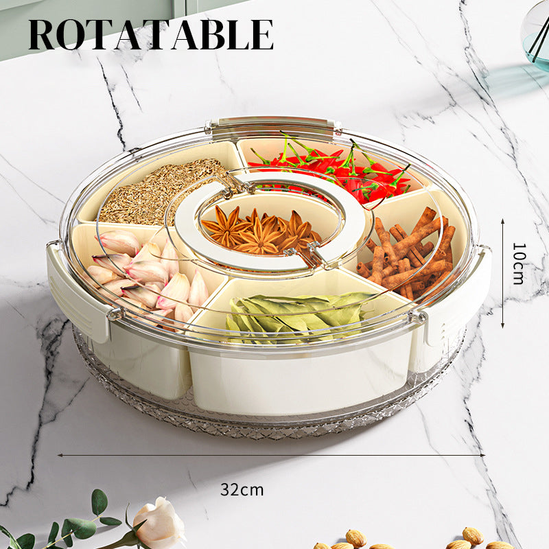 🎅Xmas Sales - 50% OFF🎄Multi-Purpose 6-Compartment Sealed Snack Box with Lid & Handle