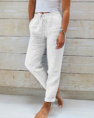 🌸LAST DAY SPECIAL PRICE!!🌸Women's Elastic Waist Cotton Linen Casual Pants