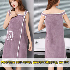 🔥A Perfect Gift For Women🔥Women's Solid Color Coral Fleece Bathrobe