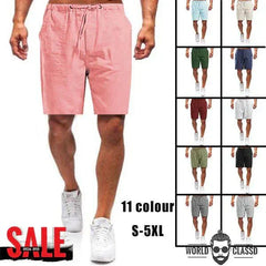 💥Last Day Special Sale 59% OFF ☀ Stay Cool, Stay Sharp - Men's Relaxed Linen Shorts ☀️