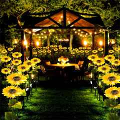 🌻30% OFF FLASH SALE ! Sunflower Solar Lights – Glowing Decor for Garden ✨🌿【Hurry Up】