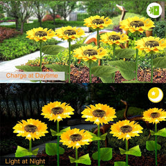 🌻30% OFF FLASH SALE ! Sunflower Solar Lights – Glowing Decor for Garden ✨🌿【Hurry Up】