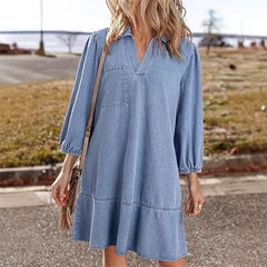🔥Last Day Sale 49%🔥Women's Casual Denim Dress