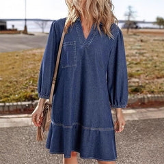 🔥Last Day Sale 49%🔥Women's Casual Denim Dress