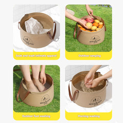 🏆Flash Sale⚡Collapsible Travel Basin – Portable Foldable Bucket for Camping, Laundry & Foot Soaks