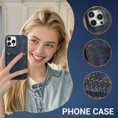 Vintage Phone Case with Card Slot for iPhone
