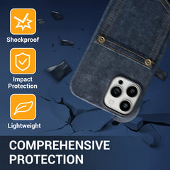 Vintage Phone Case with Card Slot for iPhone