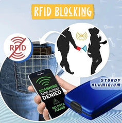 🔥Black Friday promotion 50 % off discount🔥RFID Blocking Aluminum Wallet Credit Cards Holder