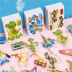 🦖 Final Day: 50% OFF🧩 EDUCATIONAL 3D PUZZLE - 50-Piece Cartoon Dinosaur Set with Vibrant Colors, Develops Creativity & Spatial Thinking for Ages 4+ 🎨✨