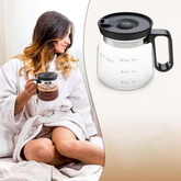 🔥Limited Hot Sale 50% OFF+Free Shipping🎁Glass Pot Style Coffee Mug with Lid