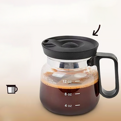 🔥Limited Hot Sale 50% OFF+Free Shipping🎁Glass Pot Style Coffee Mug with Lid