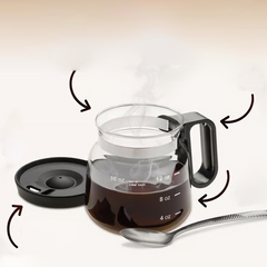 🔥Limited Hot Sale 50% OFF+Free Shipping🎁Glass Pot Style Coffee Mug with Lid