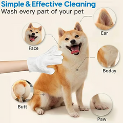 ⏰Last Day 50% OFF💝Convenient Efficient Pet Wash-Free Wipes Gloves