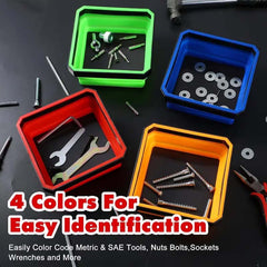🔥🌟Last Day Promotion 50% OFF🌟🔥Collapsible Silicone Magnetic Parts Tray Set