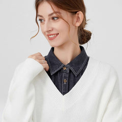 🔥Free Shipping✨Detachable Denim Fake Collar for Women
