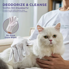 🔥Free Shipping🔥 Rinse-Free Pet Cleaning Deodorizing Gloves
