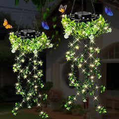 💥Last Day Special Sale 49% OFF👚SOLAR-POWERED HANGING MILAN GRASS LIGHT! 💎 Lifelike Foliage, Auto On/Off & IP65 Waterproof ✨