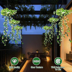 💥Last Day Special Sale 49% OFF👚SOLAR-POWERED HANGING MILAN GRASS LIGHT! 💎 Lifelike Foliage, Auto On/Off & IP65 Waterproof ✨