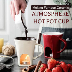 ❤️Perfect Gift for Any Occasion🎁Ceramic Chocolate Fondue Mug