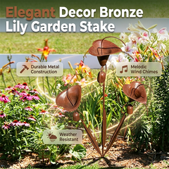🔥BUY MORE SAVE MORE🔥Calla Lily Garden Stake with Bell Chimes