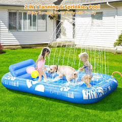 🌸LAST DAY SPECIAL PRICE!!🌸Inflatable Tanning Pool Lounger Float with Pillow
