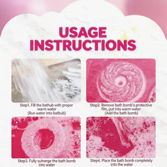 💞BUY 1 GET 1 FREE + 50% OFF! 🥳50K+ SOLD!🍭Reusable Cute Lollipop Bath Bomb🛁,Colorful Bubble Bath Ball for Fun Bath Time💧