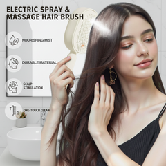 🔥LAST DAY SALE ONLY £14.99!!🔥ProGlide™🇬🇧 Scalp Massager Comb 💆♀️ – Self-Cleaning 🧼, Tangle-Free ✂️ & Frizz-Control Hair Brush with Soothing Mist Spray 💨✨ | Perfect for Dry, Brittle Hair 💧🌟